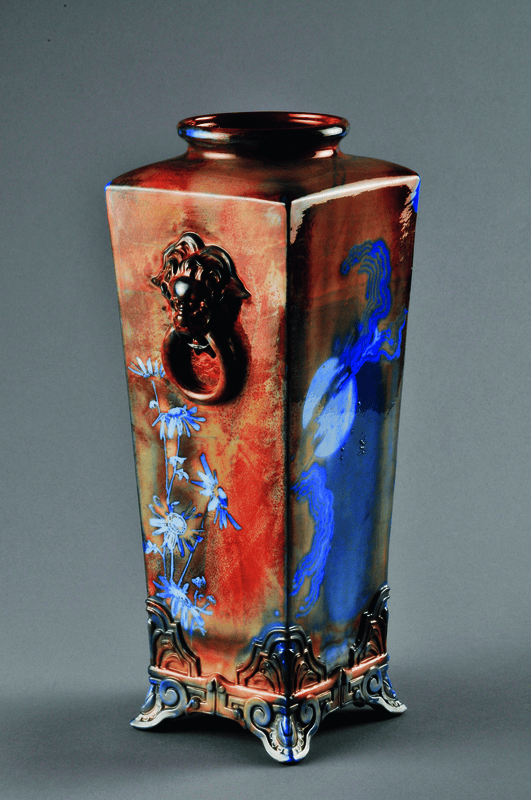 Square japanese vase | Museum of Royal Worcester